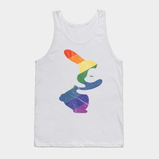 Hug Bunny Rainbow Tank Top